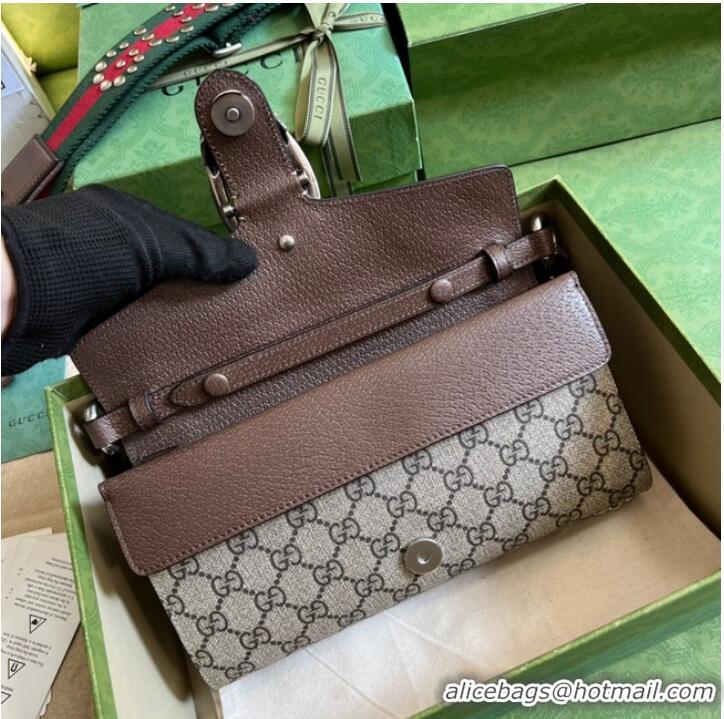 Promotional Gucci GG Supreme canvas Dionysus small shoulder bag 731782 Brown