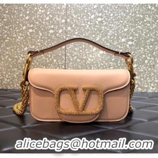 Promotional VALENTINO MINI LOCO imitation crystal shoulder bag WB0K53K pink