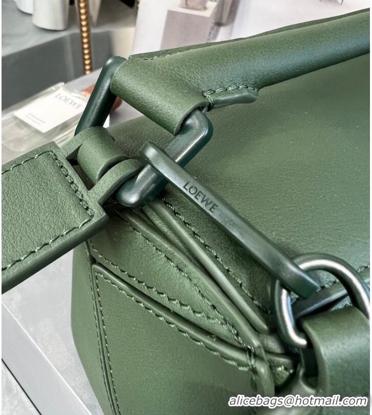 Top Quality Loewe Puzzle Bag Leather 1310 blackish green