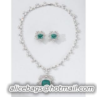 Reasonable Price BVLGARI Necklace & Earrings One Set BNE11237