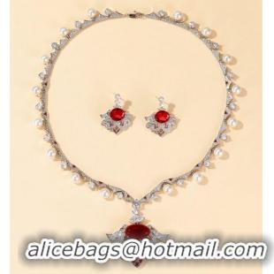 Promotional BVLGARI Necklace & Earrings One Set BNE11239