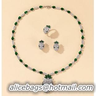 Good Product BVLGARI Necklace & Earrings &Ring One Set BNE11248