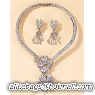 Reasonable Price BVLGARI Necklace & Earrings One Set BNE11248