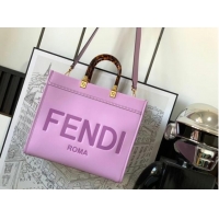 Reasonable Price Fendi Sunshine Medium leather shopper 8BH386A Lavender