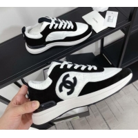 Good Product Chanel Suede & Fabric Sneakers G38299 102603 White/Black