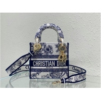 New Style DIOR MINI LADY D-LITE BAG Embroidery M0500BZ-2