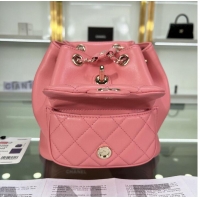 Super Quality Chanel Backpack Sheepskin Original Leather AS2908 Pink