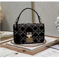 Promotional DIOR BAG Lucky Star Cannage Lambskin C2628 BLACK