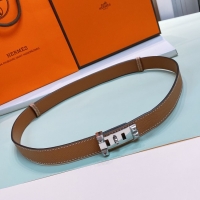 Good Looking Hermes Leather Belt 24MM 26996