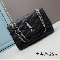 Top Quality SAINT LAURENT LEATHER BAG Y203736 BLACK