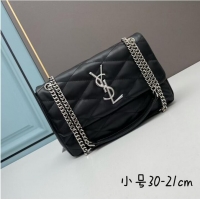 Famous Brand SAINT LAURENT LEATHER BAG Y203737 BLACK