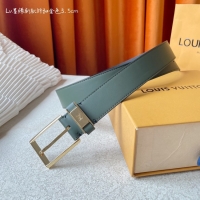 Best Grade Louis Vuitton 35MM Leather Belt 7098-5