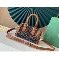 Trendy Design Goyard Calfskin Leather shoulder bag 9986 brown