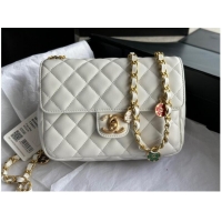 Promotional Discount CHANEL MINI FLAP BAG AS3737 white