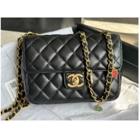 Top Quality CHANEL MINI FLAP BAG AS3737 black