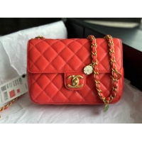 Good Product CHANEL MINI FLAP BAG AS3737 red