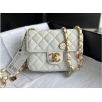 Affordable Price CHANEL MINI FLAP BAG AS3736 white