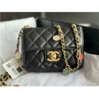 Most Popular CHANEL MINI FLAP BAG AS3736 black