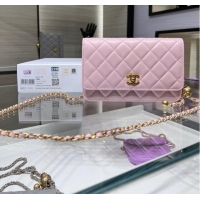 Good Quality CHANEL WALLET ON CHAIN AP1450 pink