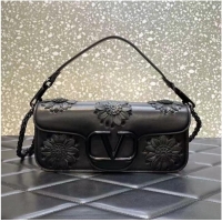 Affordable Price VALENTINO FLORAL TRIM LOCO BAG WB0K30P BLACK