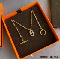 Buy Fashionable Hermes Necklace CE7880 Gold