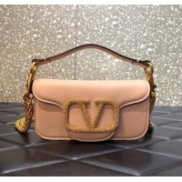 Promotional VALENTINO MINI LOCO imitation crystal shoulder bag WB0K53K pink