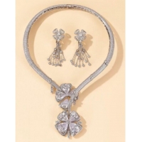 Reasonable Price BVLGARI Necklace & Earrings One Set BNE11248