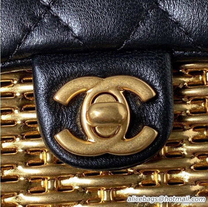 Good Product Chanel 23C Original Leather AS3717 Black & Gold-Tone