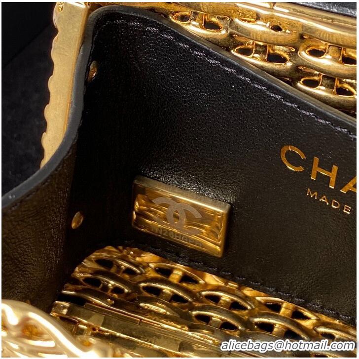 Good Product Chanel 23C Original Leather AS3717 Black & Gold-Tone