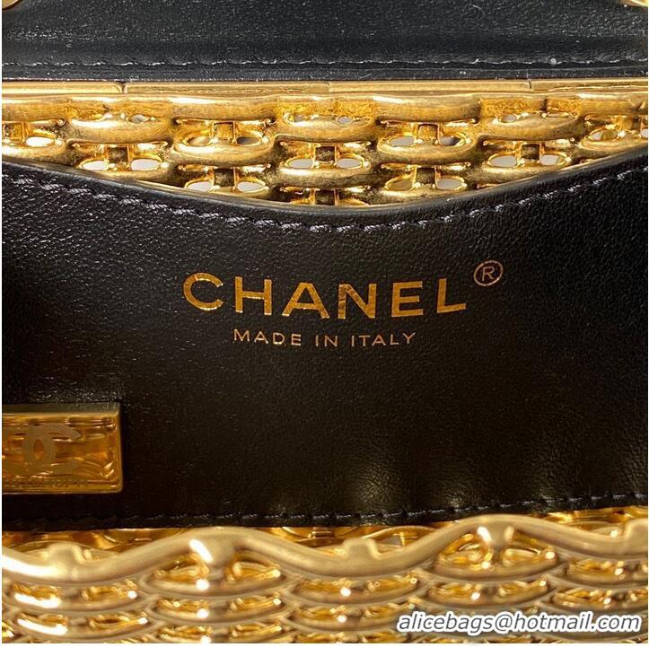 Good Product Chanel 23C Original Leather AS3717 Black & Gold-Tone