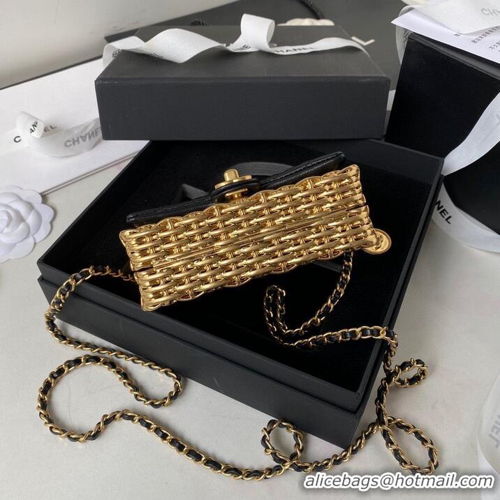 Good Product Chanel 23C Original Leather AS3717 Black & Gold-Tone