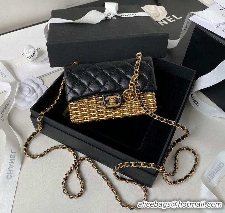 Good Product Chanel 23C Original Leather AS3717 Black & Gold-Tone