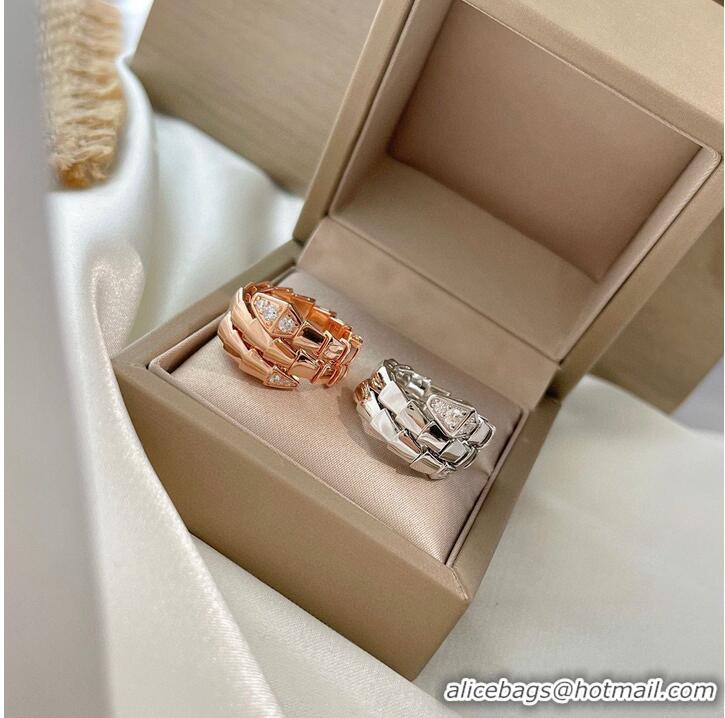 Shop Top Quality BVLGARI Ring BR2336 Rose Gold