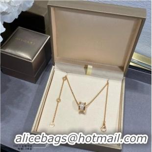 Well Crafted BVLGARI Necklace CE9012 Rose Gold