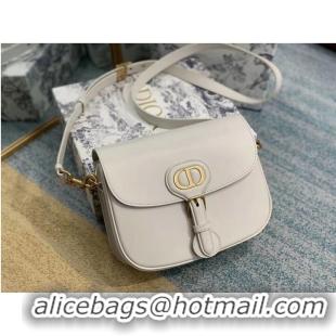 Top Quality MEDIUM DIOR BOBBY BAG Box Calfskin M9319 white