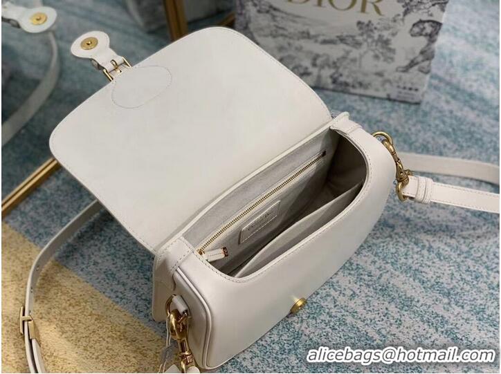 Top Quality MEDIUM DIOR BOBBY BAG Box Calfskin M9319 white