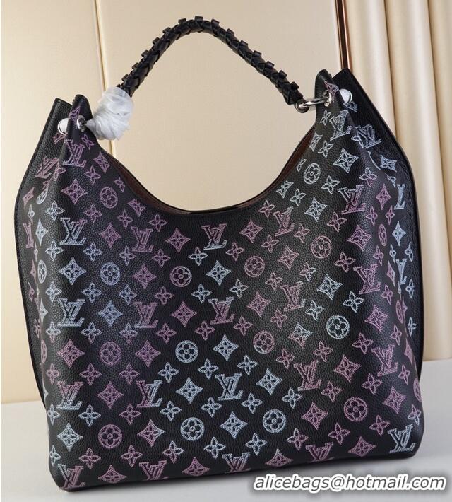 Reasonable Price Louis Vuitton CARMEL Hobo M21299 black & Purple