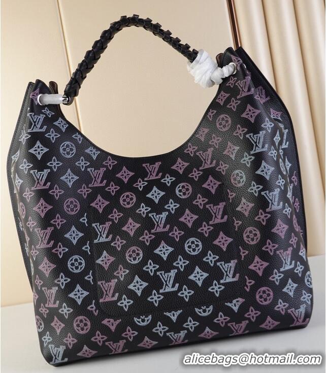 Reasonable Price Louis Vuitton CARMEL Hobo M21299 black & Purple