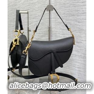 Famous Brand Dior SADDLE BAG Epsom Leather M04463 BLACK