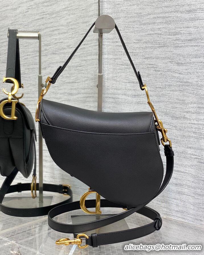 Famous Brand Dior SADDLE BAG Epsom Leather M04463 BLACK