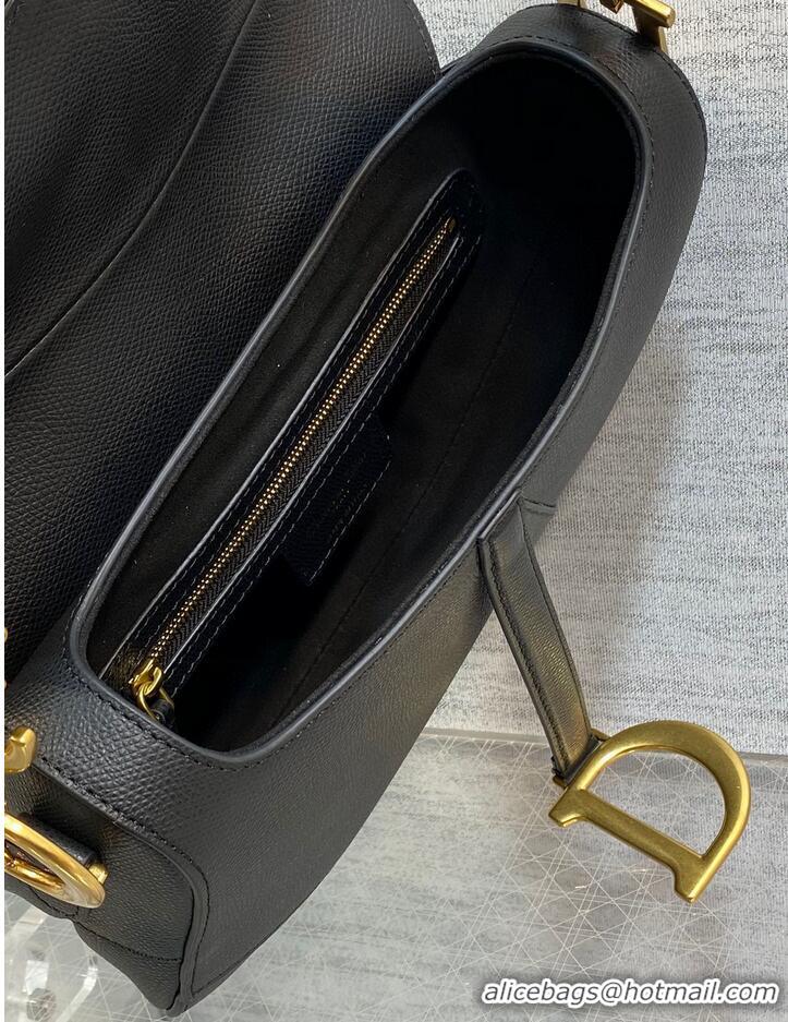 Famous Brand Dior SADDLE BAG Epsom Leather M04463 BLACK