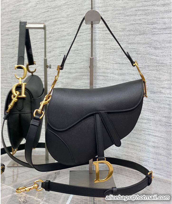 Famous Brand Dior SADDLE BAG Epsom Leather M04463 BLACK