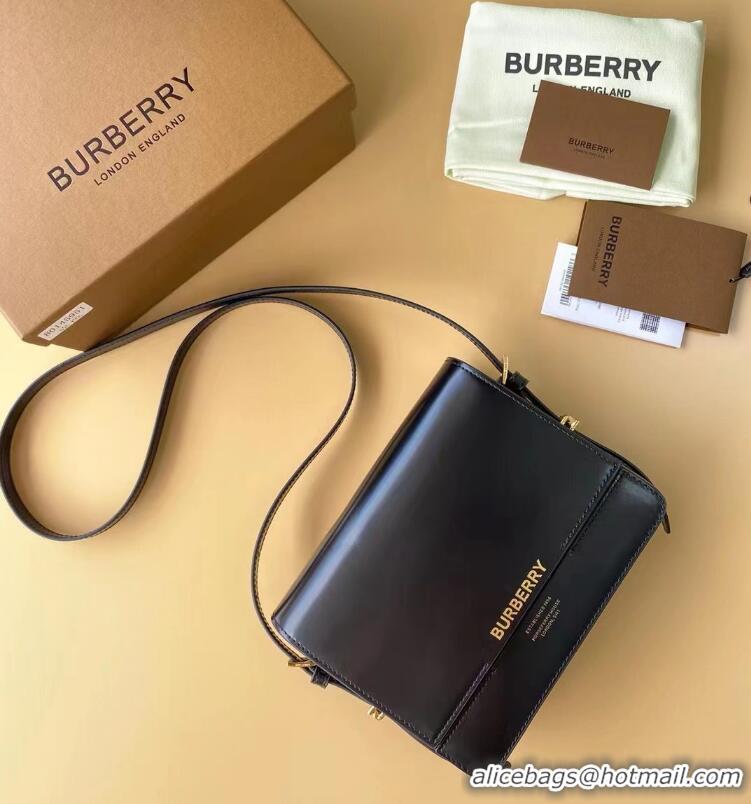 New Design BurBerry Original Leather Shoulder Bag BU55660 Black