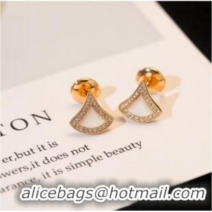 Famous Brand BVLGARI Earrings CE9468 White