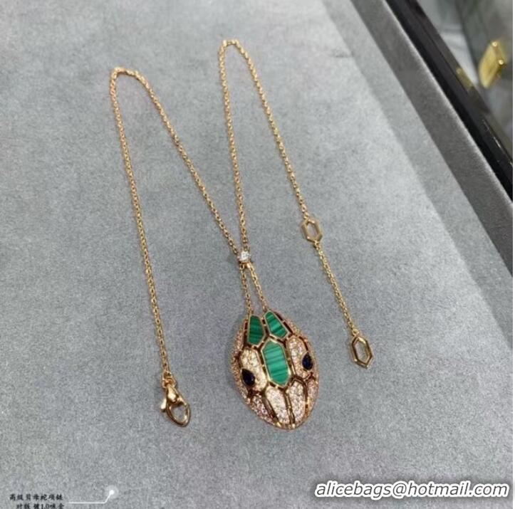 Well Crafted BVLGARI Necklace CE9558 Green