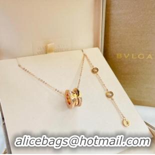 Good Taste BVLGARI Necklace CE10111 Rose Gold