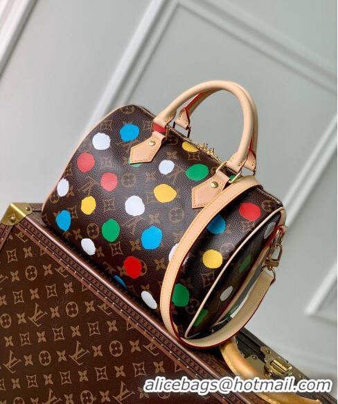 Buy Inexpensive Louis Vuitton LVxYK Speedy Bandoulière 25 Bag with Painted Dots M46433 2023