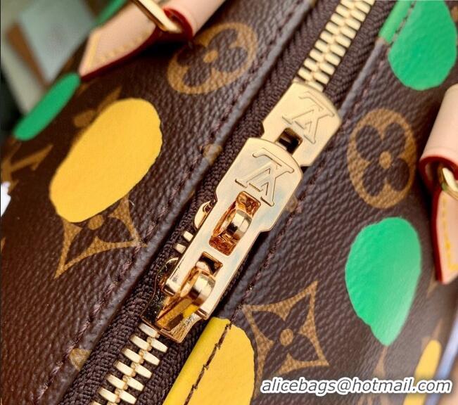 Buy Inexpensive Louis Vuitton LVxYK Speedy Bandoulière 25 Bag with Painted Dots M46433 2023