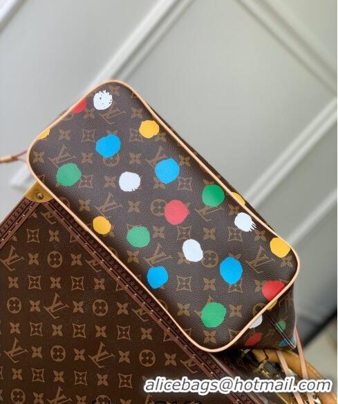 Good Product Louis Vuitton LVxYK Neverfull MM Tote Bag with Painted Dots M46381 2023