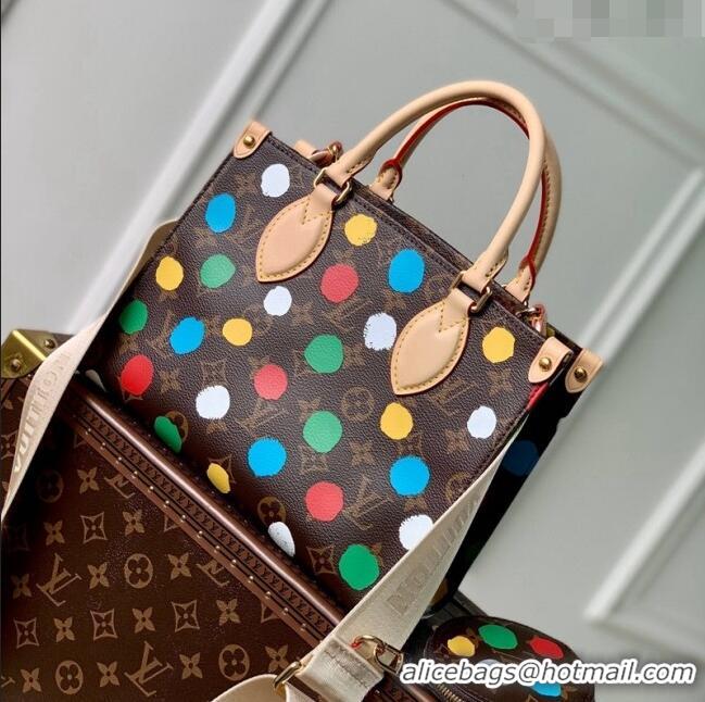 Super Quality Louis Vuitton LVxYK OnTheGo PM Tote Bag with Painted Dots M46380 2023